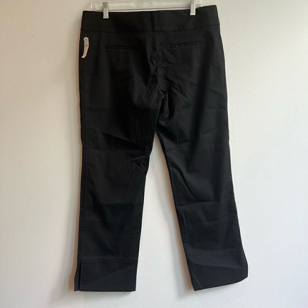 NWT CYNTHIA Cynthia Steffe Black Career Split Hem Ankle Pants Size 8